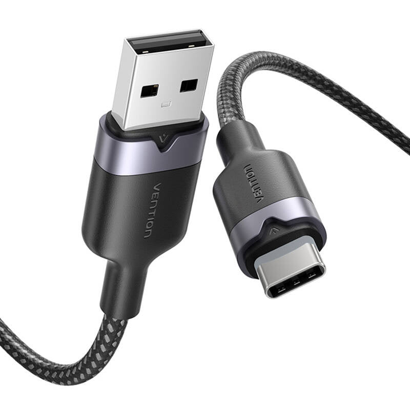 USB 2.0 A to USB-C 3A cable Vention CTNBF 1 M (black) - Product Image 2