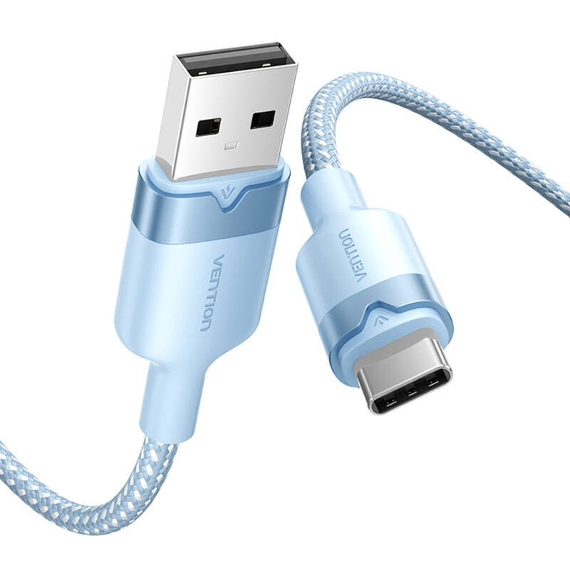 USB 2.0 A to USB-C 3A cable Vention CTNLF 1M (blue) - Product Image 2