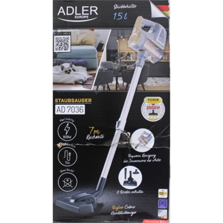 SALE OUT. | Adler | Vacuum Cleaner | AD 7036 | Corded operating | Handstick and Handheld | 800 W | - V | Operating radiu