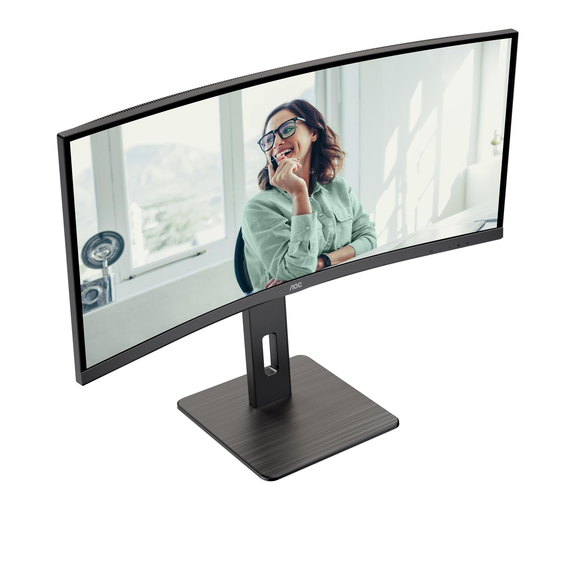 LCD Monitor AOC 34 " 3440 x 1440 pixels UltraWide Quad HD Native aspect ratio 21:9 LED Curved CU34P3CV