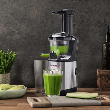 Gastroback Slow Juicer Advanced Vital | 40145 | Type Slow juicer | Stainless steel/Black | 150 W | Number of speeds 1