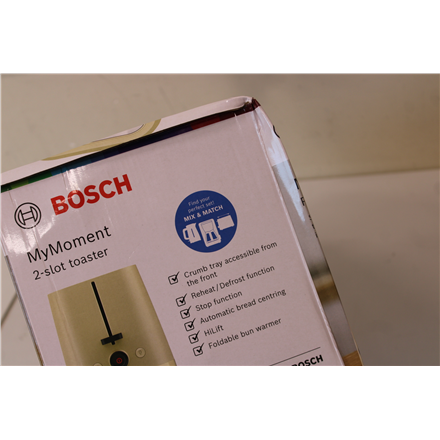 SALE OUT. Bosch TAT3M127 MyMoment Compact toaster, 950 W, 2 slots, Beige | SALE OUT. Compact Toaster | TAT3M127 MyMoment