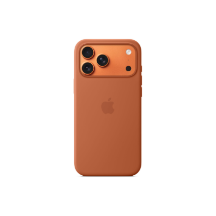 Apple iPhone 17 Pro Max Silicone Case with MagSafe – Terra Cotta | Apple