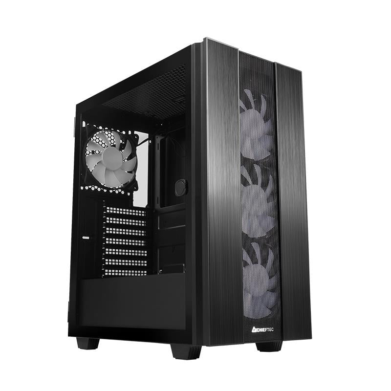 Case CHIEFTEC HUNTER 2 MidiTower Not included ATX MicroATX MiniITX Colour Black GS-02B-OP