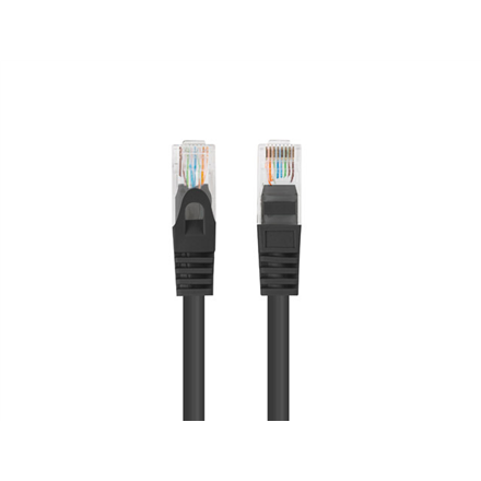 Lanberg Patchcord CAT.6 UTP 0.25M fluke passed 10-pack, Black | PCU6-20CC-0025-BK