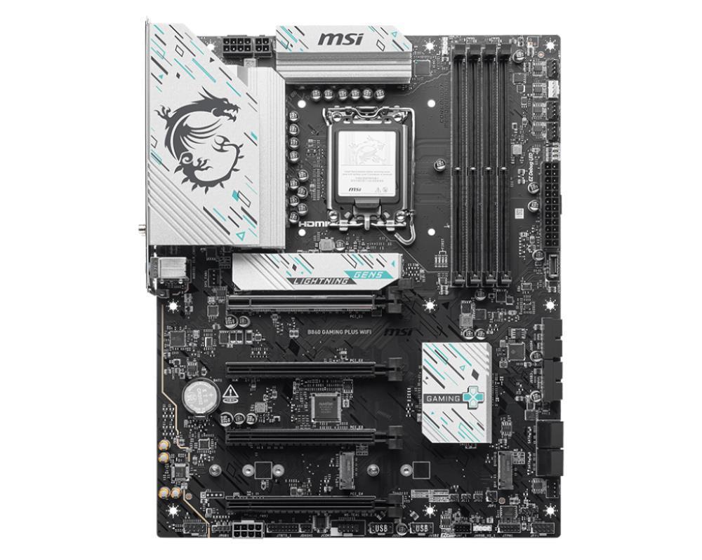 Mainboard MSI Intel B860 Express LGA1851 Memory DDR5 Memory slots 4 B860GAMINGPLUSWIFI