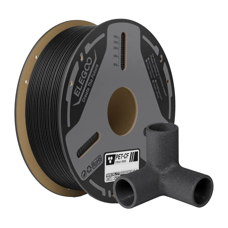 ELEGOO PETG-CF Filament (Black) 1KG - Image 1