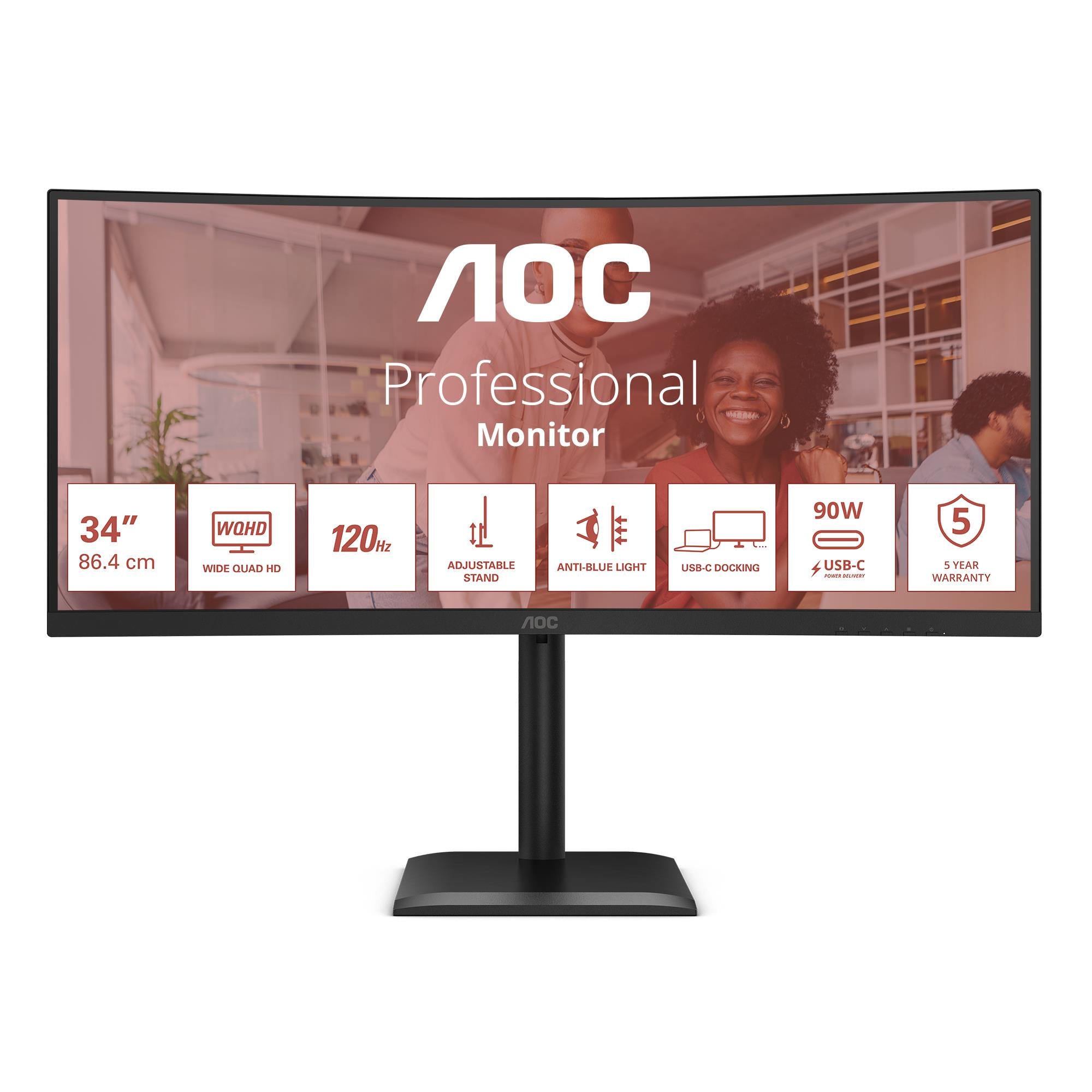 AOC CU34E4CV Monitors