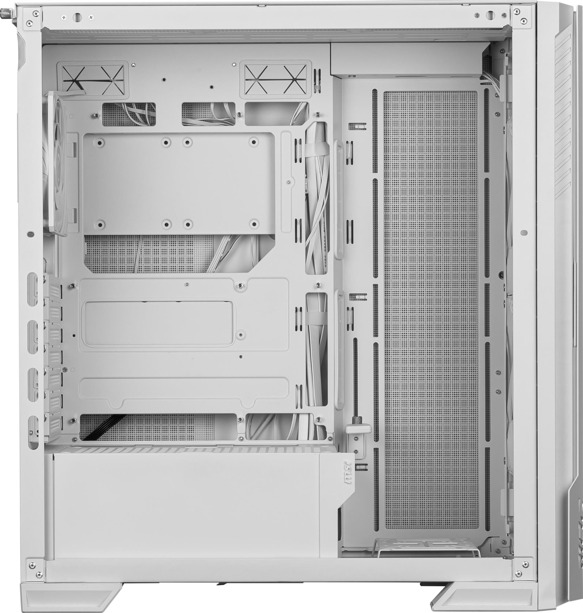 Case MSI ATX/micro ATX/Mini-ITX/EATX White Midi Tower PC VELOX300RAIRFLOWPZWH