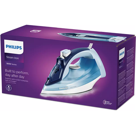 Philips | Iron | DST5030/20 | Steam Iron | 2400 W | Water tank capacity 320 ml | Continuous steam 45 g/min | Steam boost