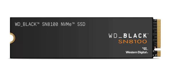 SSD WESTERN DIGITAL Black SN8100 1TB M.2 PCIe Gen5 NVMe 3D TLC Write speed 11000 MBytes/sec Read speed 14900 MBytes/sec WDS100T1X0M