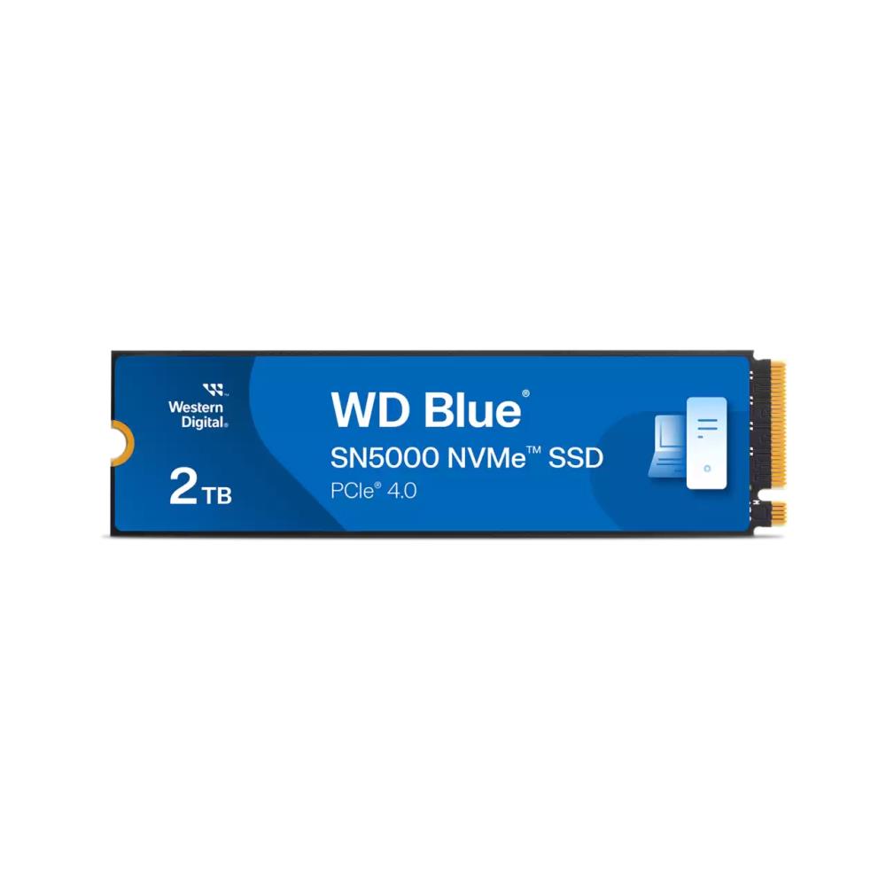 SSD WESTERN DIGITAL Blue SN5000 2TB M.2 PCIe Gen4 NVMe Write speed 4850 MBytes/sec Read speed 5150 MBytes/sec 2.38mm TBW 900 TB WDS200T4B0E