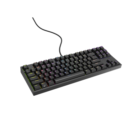 Genesis | THOR 404 TKL | Mechanical Gaming Keyboard | Wired | US | Gateron Yellow Pro | Black | RGB