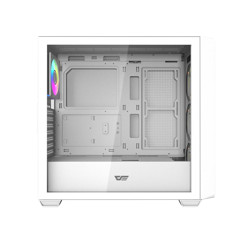 Darkflash DS900WD ATX computer case (White) + 4 fans - Image 3