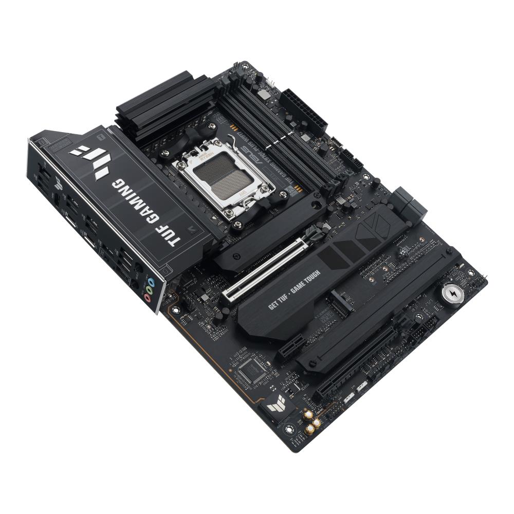 Mainboard ASUS AMD X870E SAM5 ATX Memory DDR5 Memory slots 4 1xPCI-Express 3.0 1x 1xPCI-Express 4.0 16x 1xPCI-Express 5.0 16x 4xM.2 1xHDMI 4xUSB 2.0 7xUSB 3.2 2xUSB-C 1xRJ45 3xAudio port TUFGAMX870E-PLUSWIFI7