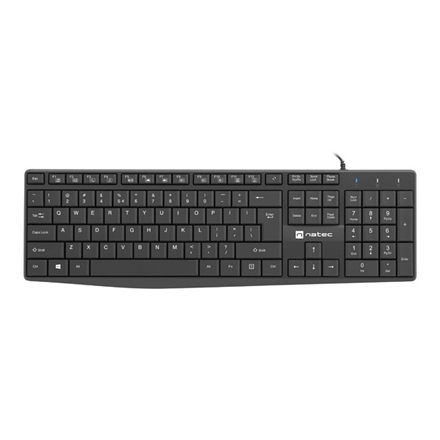 Natec | Keyboard | Nautilus NKL-1950 | Keyboard | Wired | US | Black