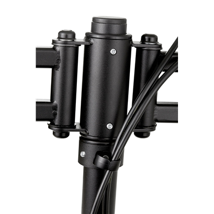 EDBAK SV11 desk mount for three 19 “-27” monitors, curved | EDBAK