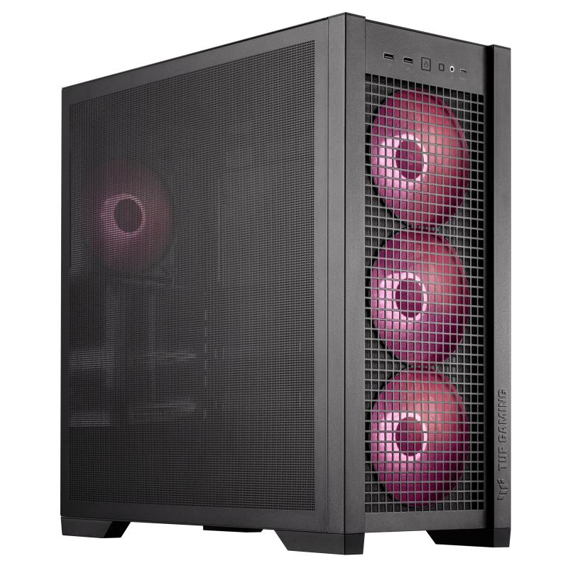Case ASUS TUF Gaming GT302 ARGB MidiTower Case product features Transparent panel Not included ATX EATX MicroATX MiniITX Colour Black TUFGAMINGGT302ARGBBK