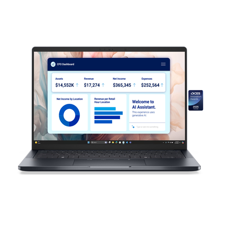 Dell Pro Premium 14 PA14250 | 14 " | FHD+ | Anti-glare | Intel Core Ultra 7 | 266V | 16 GB | LPDDR5x | Solid-state drive