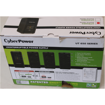 SALE OUT. CyberPower UT650EG Backup UPS Systems | SALE OUT. | CyberPower Backup UPS Systems | UT650EG | 650 VA | 360   W