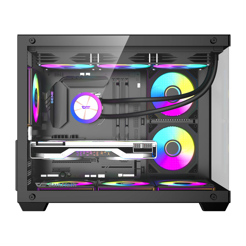 DarkFlash B275 PRO computer case (black) + 6 fans - Image 4