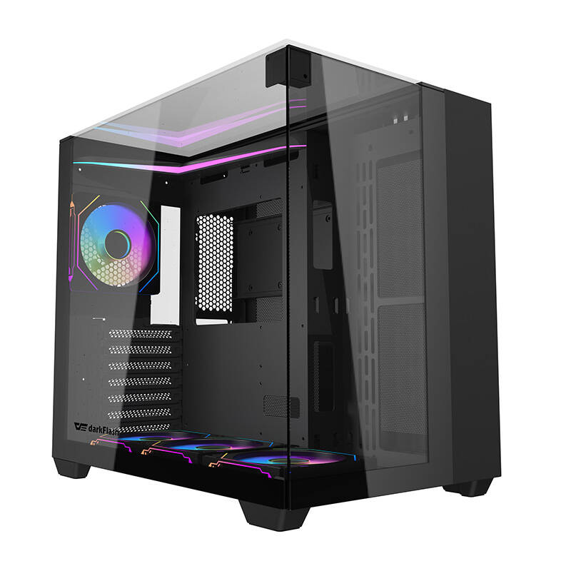 Darkflash TH285 computer case (black) + 4 fans - Image 1