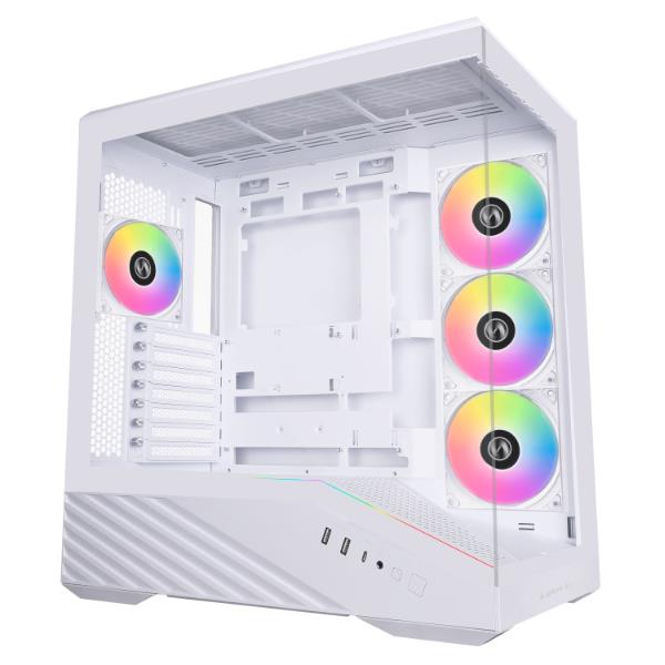 Case LIAN LI ATX/micro ATX/Mini-ITX/EATX White Midi Tower PC G99.V100RW.01