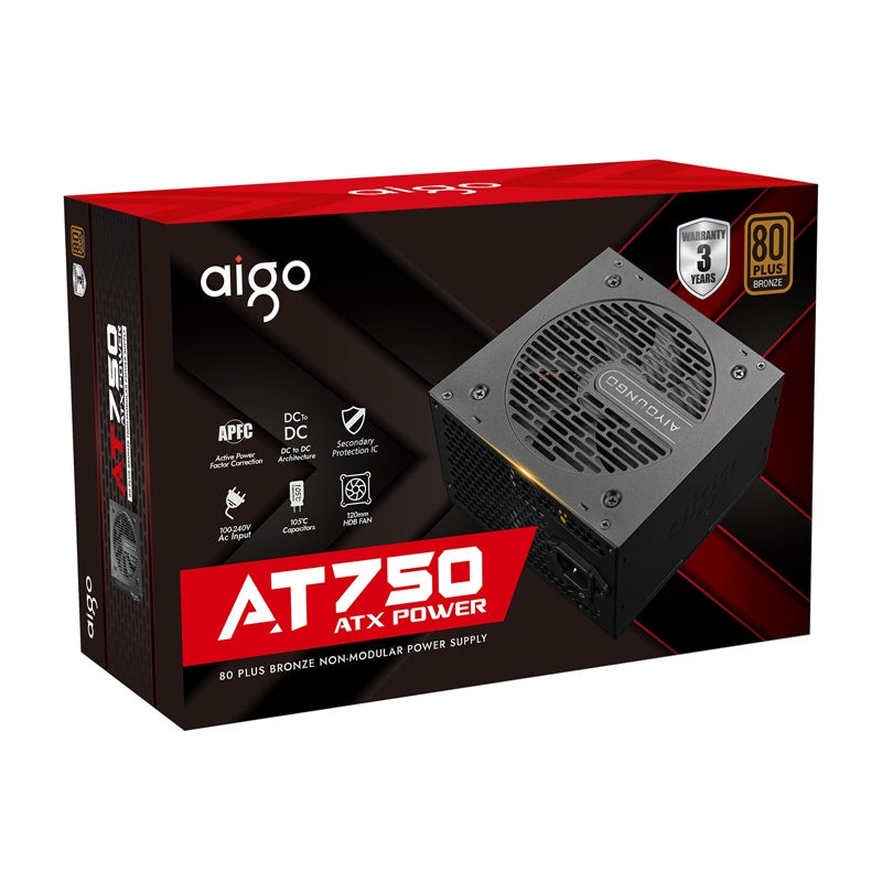 Aigo AT750 computer power supply (black) - Product Image 9
