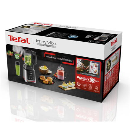 TEFAL | Blender | Infiny Mix+ BL91HD31 | Tabletop | 1600 W | Jar material Tritan | Jar capacity 2.6 L | Ice crushing | S