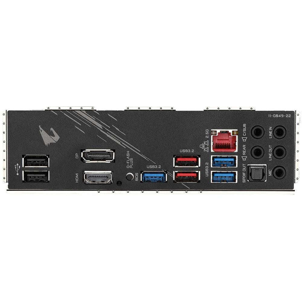Mainboard GIGABYTE AMD B550 SAM4 ATX Memory DDR4 Memory slots 4 1xPCI-Express 16x 2xPCI-Express 3.0 1x 1xPCI-Express 3.0 2x 2xM.2 1xHDMI 1xDisplayPort 2xUSB 2.0 5xUSB 3.2 1xOptical S/PDIF 1xRJ45 5xAudio port B550AORUSELITEV21.5