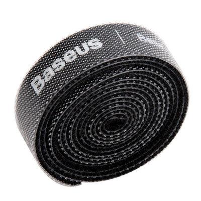 Baseus Rainbow Circle hook and loop Straps - velcro tape cable organizer 1m black (ACMGT-E01)