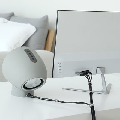 Baseus Rainbow Circle hook and loop Straps - Velcro tape Velcro cable organizer 3m gray (ACMGT-F0G)