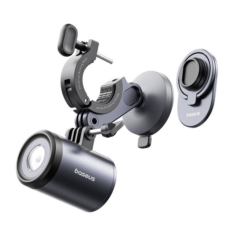 Baseus PrimeTrip 2-in-1 bike mount, phone holder + flashlight (black) - Product Image 4