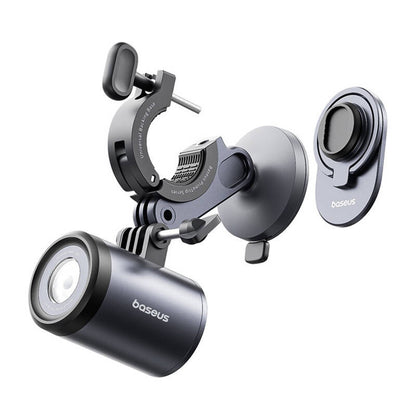 Baseus PrimeTrip 2-in-1 bike mount, phone holder + flashlight (black) - Product Image 4