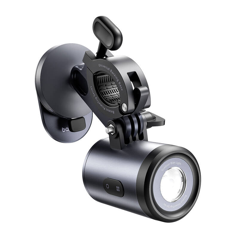 Baseus PrimeTrip 2-in-1 bike mount, phone holder + flashlight (black) - Product Image 2