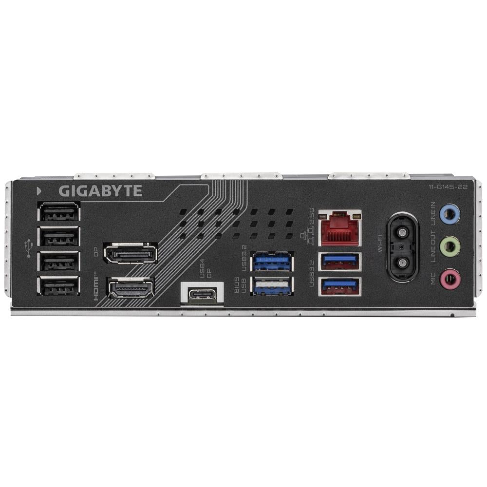 Mainboard GIGABYTE Intel B860 Express LGA1851 Micro-ATX Memory DDR5 Memory slots 4 2xPCI-Express 16x 2xM.2 1xHDMI 1xDisplayPort 1xAudio-In 1xAudio-Out 1xMicrophone 5xUSB 2.0 3xUSB 3.2 1xUSB-C 1xRJ45 B860MGAMINGXWIFI6E1.0
