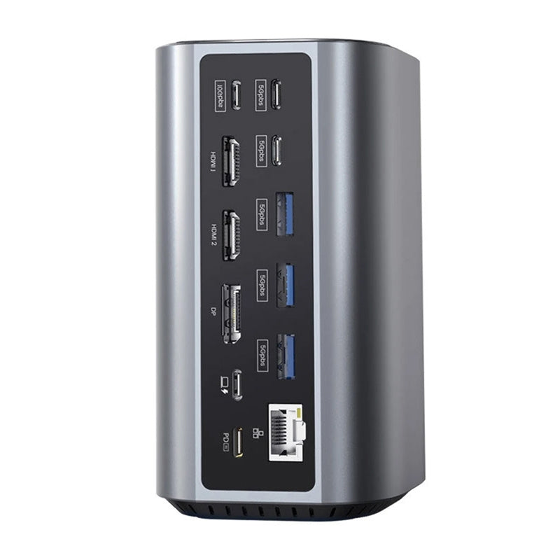 Blitzwolf BW-TH15 17in1 Docking Station 2xHD+DP+4xC+3xUSB 3.0+USB 3.1+C 3.2+C PD+RJ45+micro SD+SD+3.5mm Audio - Product Image 6