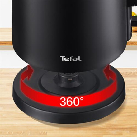 TEFAL | KO1408E0 Thermo Protect | Kettle | Electric | 1500 W | 1.5 L | Stainless steel/Plastic | 360° rotational base | 