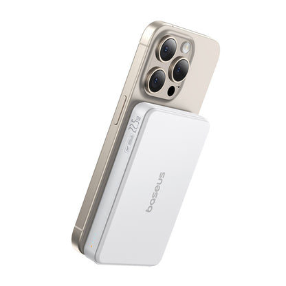 Baseus Airpow2 Qi2 magnetic powerbank 10000mAh 22.5W (white) - Product Image 6