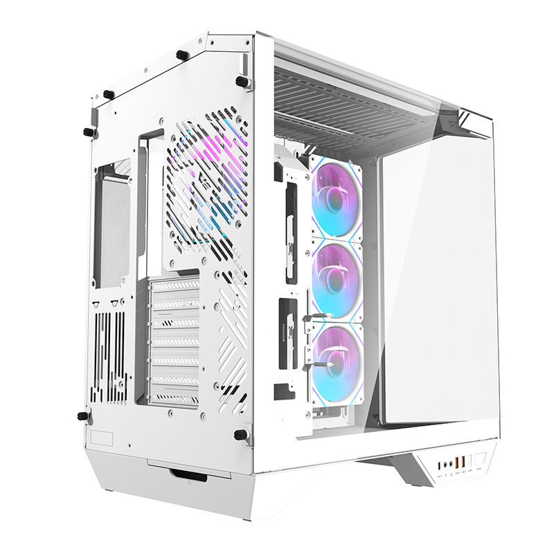 Darkflash DY470 computer case (white) + 4 fans + GPU bracket - Product Image 2