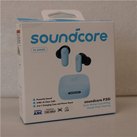 SALE OUT. Anker Soundcore P30I True-Wireless Earbuds, Blue | SALE OUT. Anker Soundcore True-Wireless Earbuds | P30i | Bl