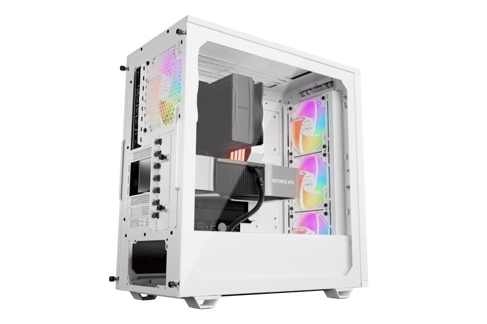 Case BE QUIET PURE BASE 501 LX MidiTower Case product features Transparent panel Not included ATX MicroATX MiniITX Colour White BGW79