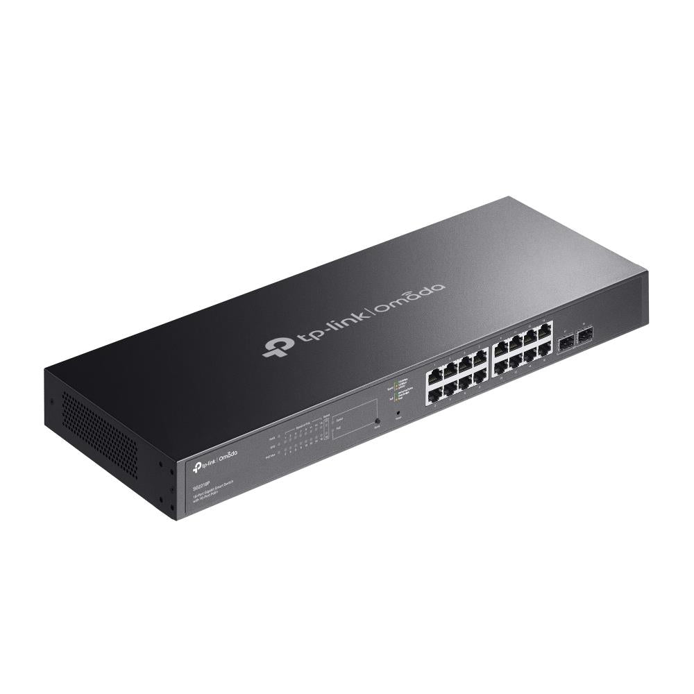 Switch TP-LINK Omada SG2218P Desktop/pedestal 16x10Base-T / 100Base-TX / 1000Base-T 2xSFP PoE+ ports 16 150 Watts SG2218P