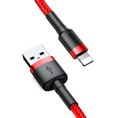 Baseus Cafule USB-A / Lightning 2A QC 3.0 cable 3 m - red