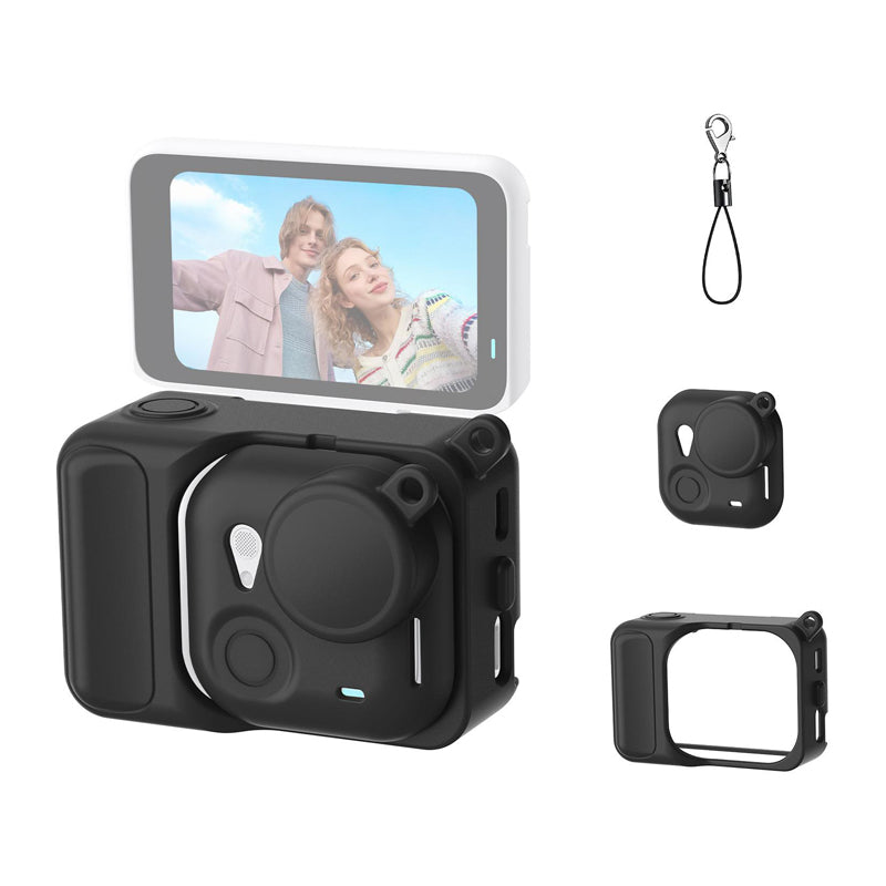 Silicone protective case Puluz for Insta360 Go Ultra (Black) - Image 1