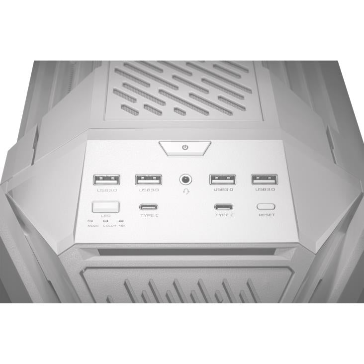 Case ASUS ROG Hyperion GR701 MidiTower Case product features Transparent panel Not included ATX EATX MicroATX MiniITX Colour White GR701ROGHYPWH/PWMFAN