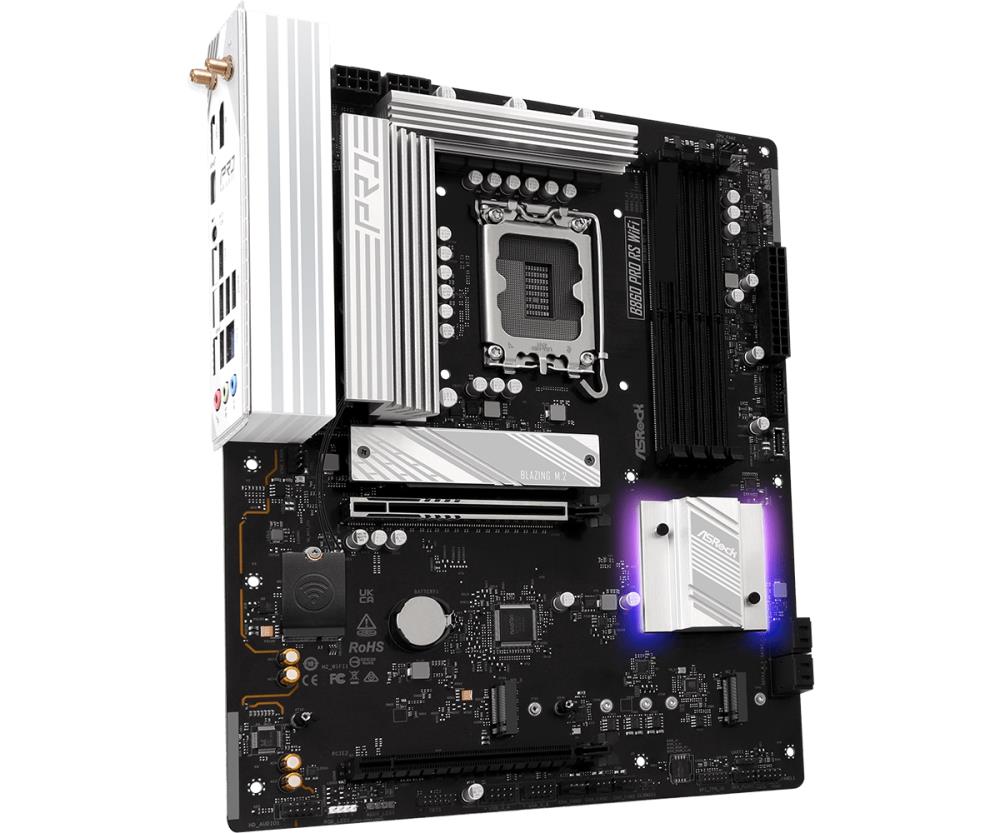 Mainboard ASROCK Memory DDR5 Memory slots 4 1xPCI-Express 4.0 16x 1xPCI-Express 5.0 16x 1xM.2 1xHDMI 1xDisplayPort 1xAudio-In 1xAudio-Out 1xMicrophone 2xUSB 2.0 6xUSB 3.2 1xUSB-C 1xRJ45 B860PRORSWIFI