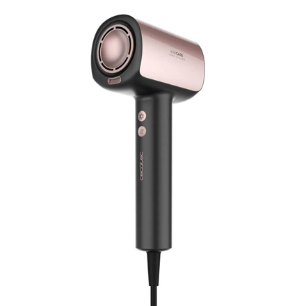 Cecotec Hair dryer | DryGlam Nano Plasma | 1600 W | Number of temperature settings 3 | Ionic function | Black/Rose Gold 