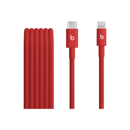 Apple USB-C to Lightning Woven Cable (1.5 m) - Rapid Red | Apple
