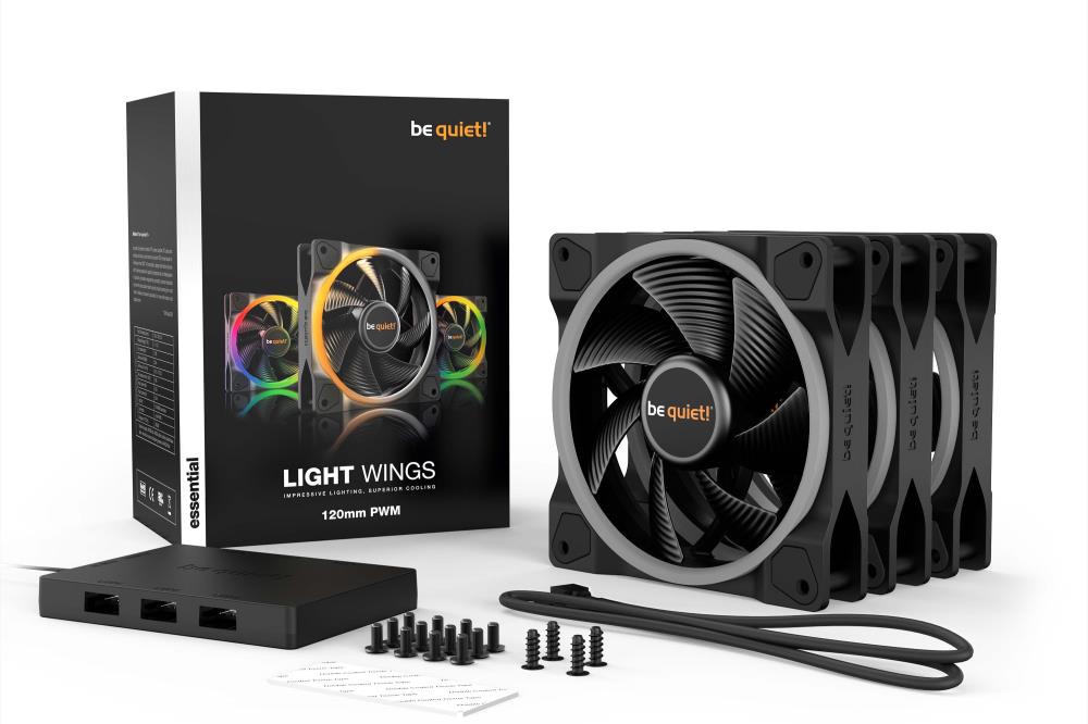 CASE FAN 120MM LIGHT WINGS/TRIPLE-PACK BL076 BE QUIET